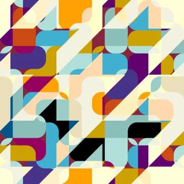 Classic Hounds-tooth pattern in a patchwork collage style. Illustrazione stock