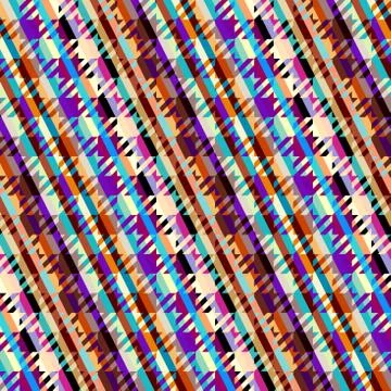 Classic Hounds-tooth pattern in a patchwork collage style. Illustrazione stock