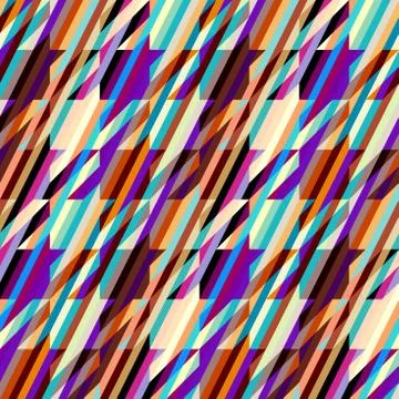 Classic Hounds-tooth pattern in a patchwork collage style. イラスト素材