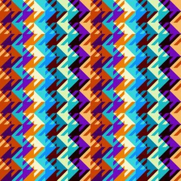 Classic Hounds-tooth pattern in a patchwork collage style. Stock Illustration