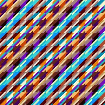 Classic Hounds-tooth pattern in a patchwork collage style. Stockillustratie