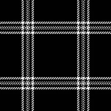 Classic houndstooth pattern in black and white. Timeless design ideal for fas Illustrazione stock