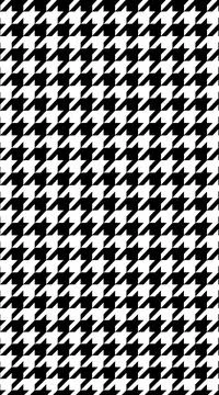 Classic houndstooth seamless pattern in black and white hue. Stock Illustration