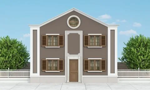 Classic house Stock Illustration