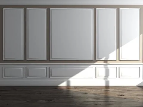 Classic interior with daylight 库存插图