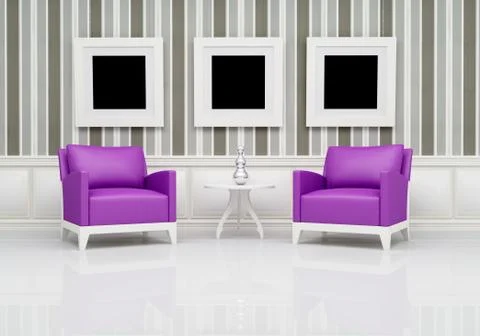 Classic interior Stock Illustration