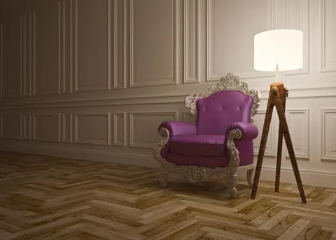 Classic interior Stock Illustration