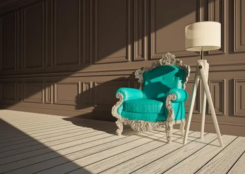 Classic interior Stock Illustration