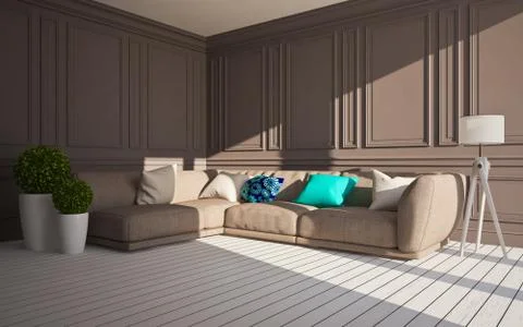 Classic interior Stock Illustration