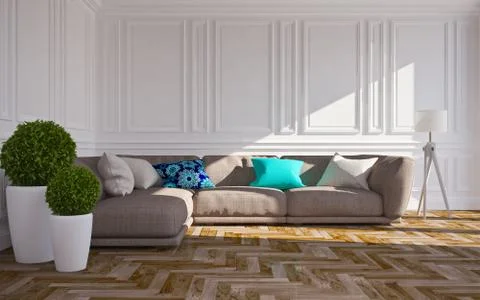 Classic interior Stock Illustration