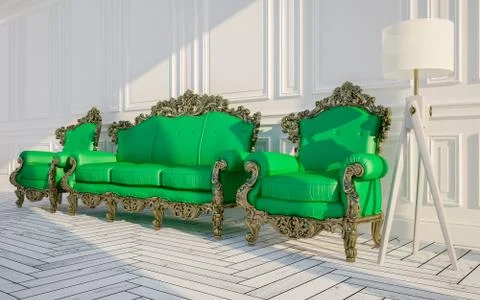 Classic interior Stock Illustration