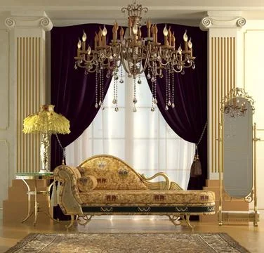 Classic Interior Three-dimensional visualization reconstruction of the cla... 写真素材