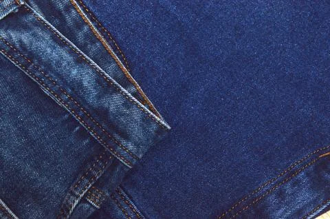 Classic jeans. Material cut elements Stock Photos