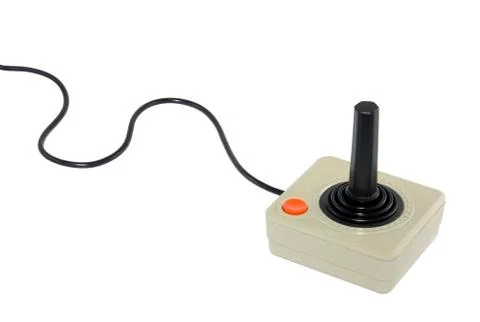 Classic joystick with clipping path Stock Photos