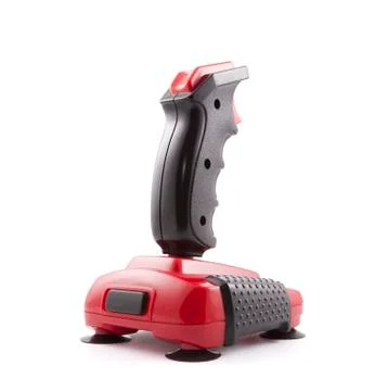 Classic joystick with clipping path Foto stock