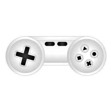 Classic joystick icon cartoon vector. Game control Stock Illustration