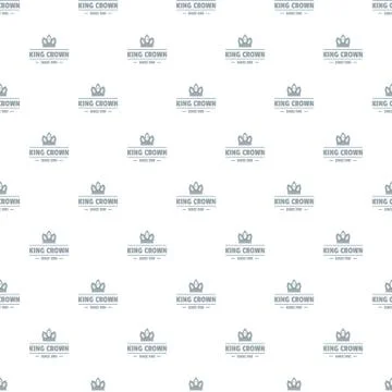 Classic king pattern vector seamless Stockillustratie