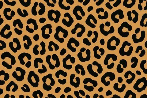 Classic leopard print pattern texture background Stock Illustration