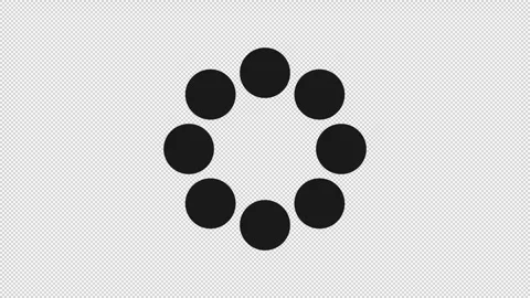 Classic Loading Buffering Icon Animation Stock Footage 247454588