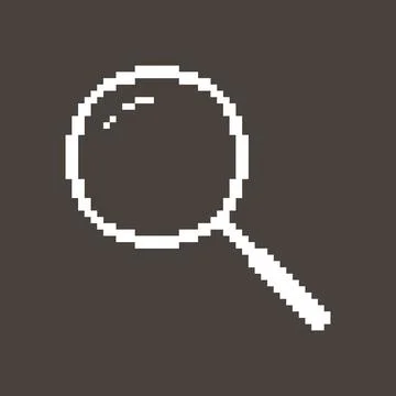 Classic magnifier with handle Stock Illustration