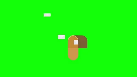 Classic mailbox with a letter envelope. Stock Footage 279672297