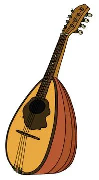 Classic mandolin Stock Illustration