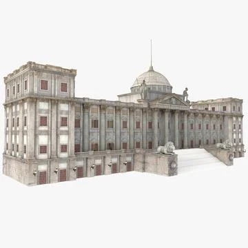 Classic Mansion 3D Model