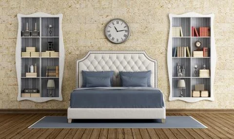Classic master bedroom Stock Illustration