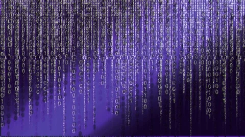 Classic matrix screen in white and red Stock Footage 94127786