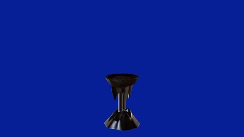 Classic metal brazier Stock Footage 116714069