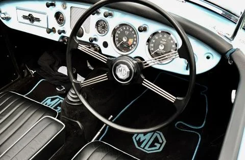 Classic MG interior 写真素材
