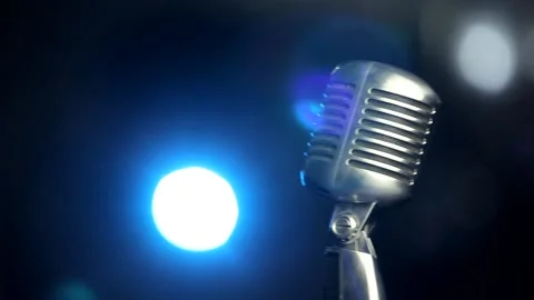 Classic microphone Stock Footage 205226952