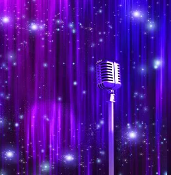 Classic Microphone Stock Illustration