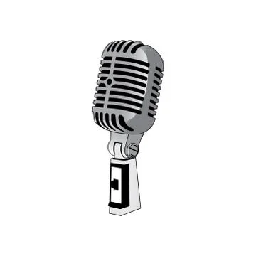 Classic microphone vector Stock Illustration