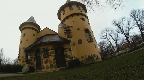 Classic Miniature Castle, Version #2 Stock Footage 12748434