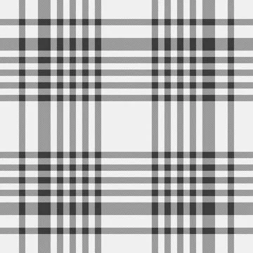 Classic monochrome glen plaid pattern. Suitable for textile design, wallpaper Stock Illustration