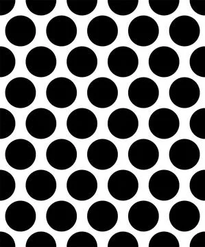 Classic monochrome minimalistic seamless pattern with dots and circles. Vector Stock Illustration