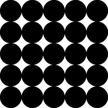 Classic monochrome minimalistic seamless pattern with dots and circles. Vector Stock Illustration