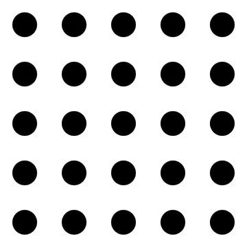 Classic monochrome minimalistic seamless pattern with dots and circles. Vector Illustrazione stock