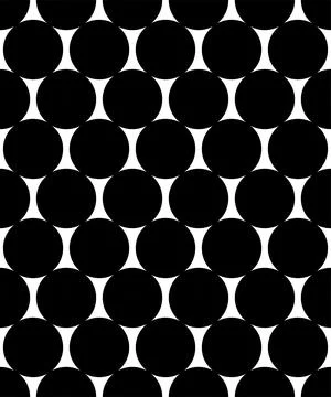 Classic monochrome minimalistic seamless pattern with dots and circles. Vector Illustrazione stock