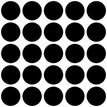 Classic monochrome minimalistic seamless pattern with dots and circles. Vector Illustrazione stock