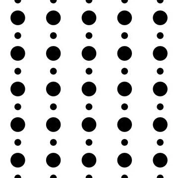 Classic monochrome minimalistic seamless pattern with dots and circles. Vector Stock Illustration