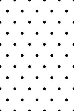 Classic monochrome minimalistic seamless pattern with dots and circles. Vector Stock Illustration