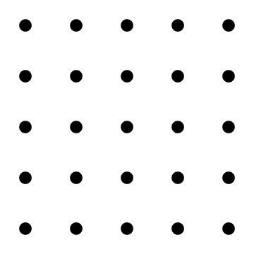 Classic monochrome minimalistic seamless pattern with dots and circles. Vector Illustrazione stock