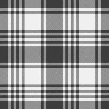 Classic monochrome plaid pattern. Timeless fabric texture with a vintage, rus Illustrazione stock