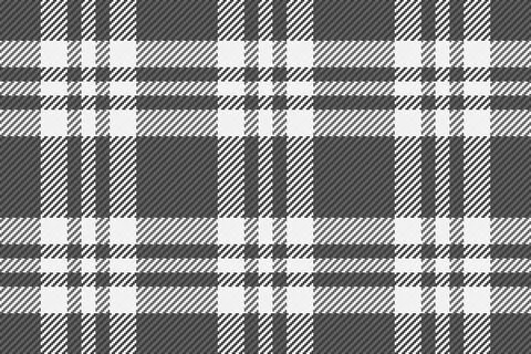 Classic monochrome plaid pattern. Timeless design for textile prints, backgro Stock Illustration