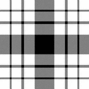 Classic monochrome plaid pattern. Timeless design for textile, backgrounds, o Stock Illustration