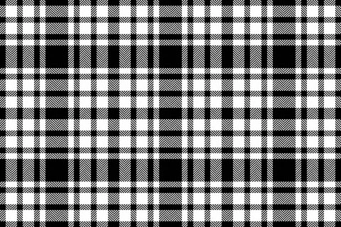 Classic monochrome plaid pattern. A versatile, timeless design suitable for t Stockillustratie
