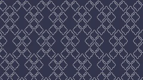 Classic Moroccan Tile Background Stock Illustration