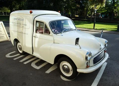Classic Morris Minor Van Stock Photos